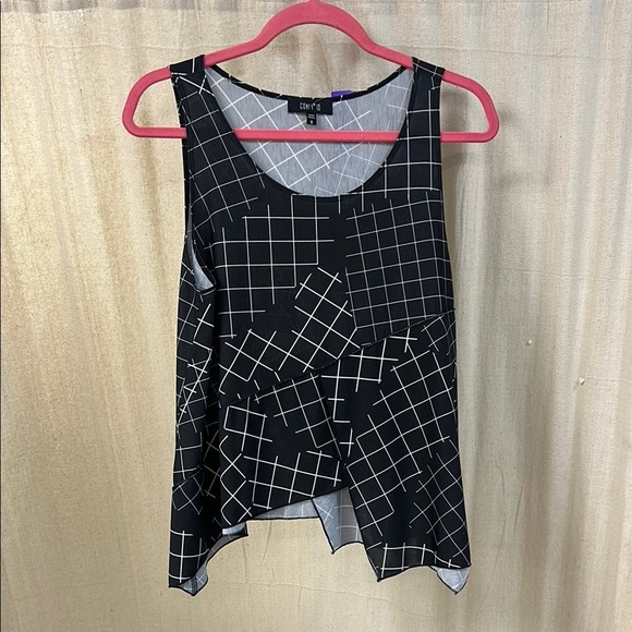 Black and White Tank Top - Comfy USA - Picture 1 of 4